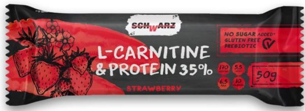 Батончик протеиновый Schwarz 33% Клубника в йогурте с высоким содержанием протеина, 50 гр фотография