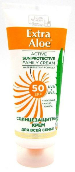 Вилсен солнцезащитный крем SPF50 для всей семьи Extra Aloe 100мл фотография
